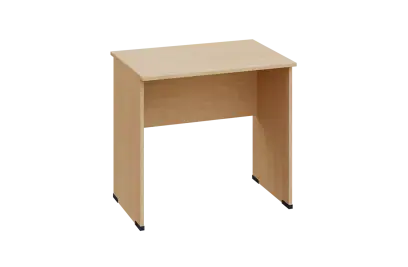 EPL 26 - 8 stůl kancelářský, dřevěná podnož, deska 25 mm, široký 800 mm, bříza světlá